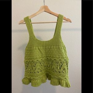 Brand new ZARA crochet tank top